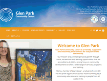 Tablet Screenshot of glenparkcc.com.au